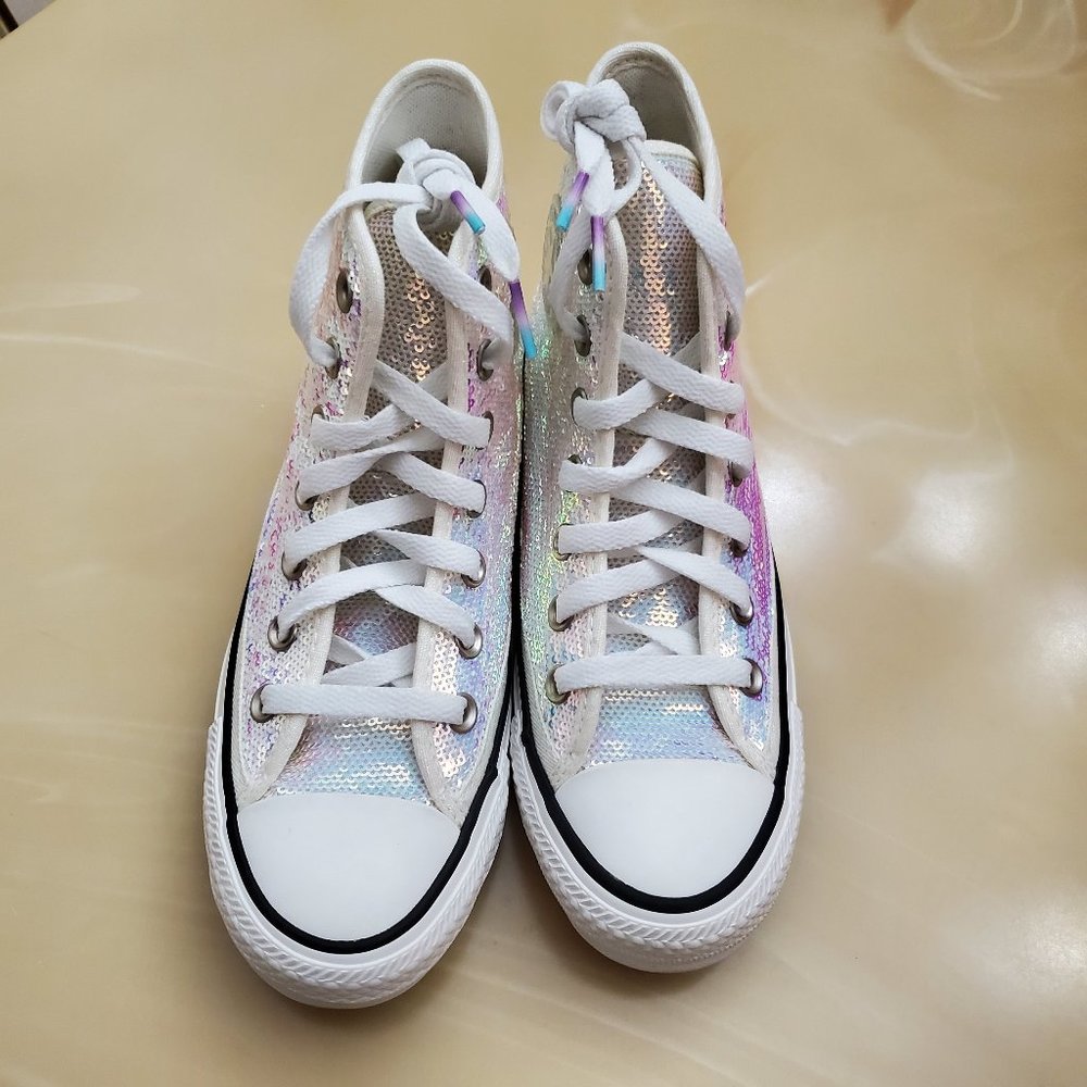 Converse Mini Sequins Chuck Taylor All Star Hi - Picture 7 of 9